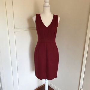 J.Crew wool draped tulip sheath dress